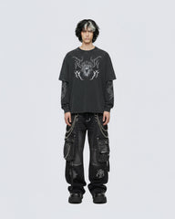 Graphic Oversized Long Sleeve T-shirt