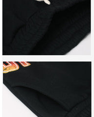 New Winter Hip Hop Vintage Fleece Casual Pants