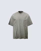 Distressed Design Ripped Retro T-Shirt