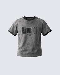 Vintage Washed Graphic Crewneck T-Shirt