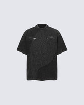 Deconstructed Patchwork Colorblock NewT-Shirt