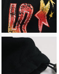 New Winter Hip Hop Vintage Fleece Casual Pants