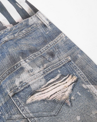 American Vintage Star-Print Wide-Leg Jeans