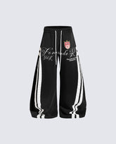Retro Casual Versatile Striped Trousers
