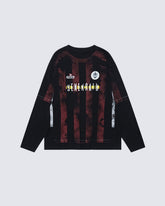 Gothic Long-Sleeve Street Jersey With Graphic Print