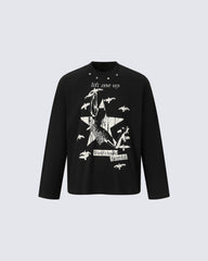 Graphic Printed Long Sleeve T-Shirt
