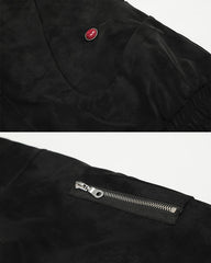 American Retro Fur-Collar Fleece-Lined Cotton Jacket