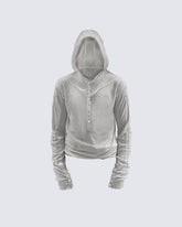 Slim Fit Long Sleeve Pullover with Unique Design