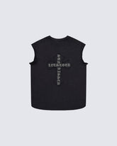 Dark Gothic Cross Sleeveless Streetwear Vest
