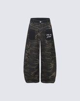 New Street Camo All-Over Print Jeans