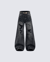 American Heavy-Duty High-Street Distressed Jeans