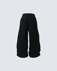 New Winter Hip Hop Vintage Fleece Casual Pants