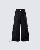 Techwear Multi-Pocket Wide-Leg Cargo Pants