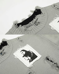 Heavy Design Statement Knit Sweater