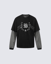 American Vintage Layered Long Sleeve T-Shirt