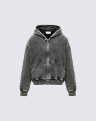 Heavyweight Vintage Zip-Up Hoodie