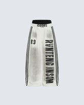 Washed Tie-Dye Letter Print Casual Pants