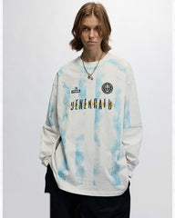 Gothic Long-Sleeve Street Jersey With Graphic Print