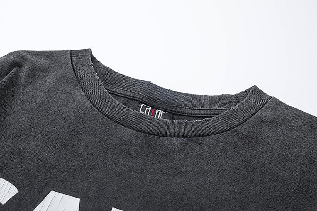 Saint Michael Minimalist Block Logo Long Sleeve Sweatshirt