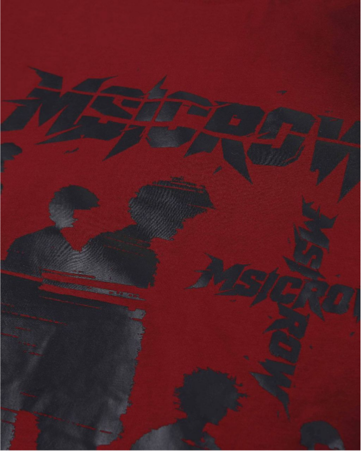 American-Style Distressed Print T-Shirt