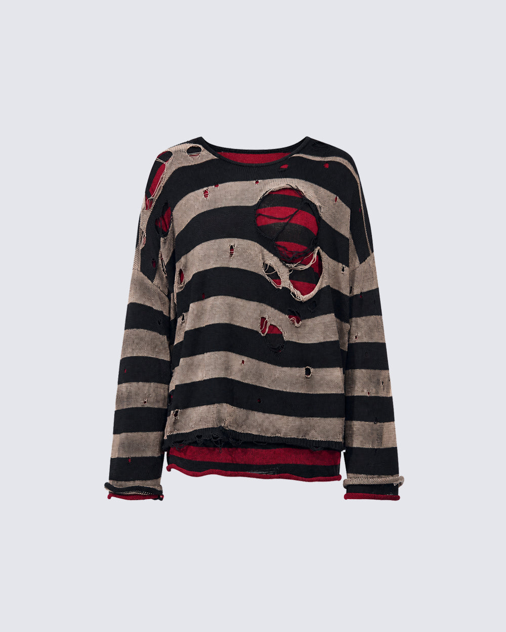 American Street Style Striped Long-Sleeved T-Shirt