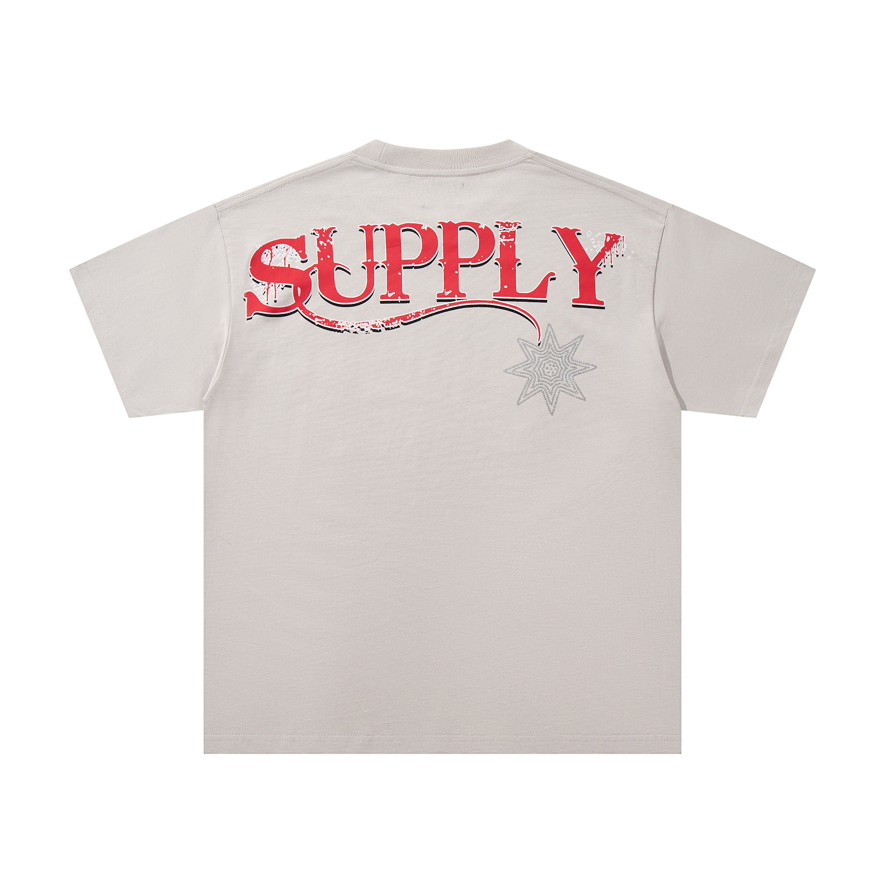 SUPPLY The Last Frontier Skeleton Cowboy Cream Washed Oversized Graphic Tee