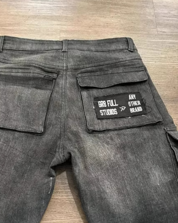 American-Style Distressed Hip-Hop High Street Pocket Shorts