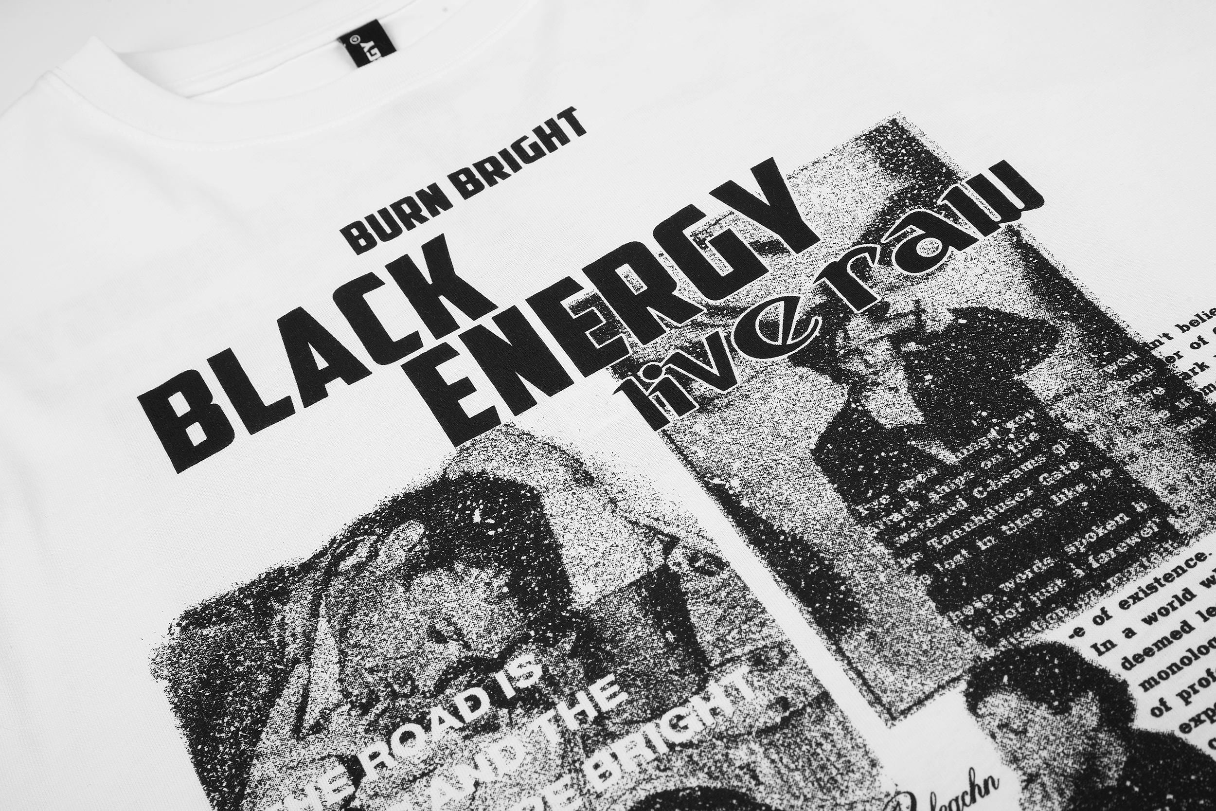 Omirad Black Energy Graphic Long Sleeve T-Shirt
