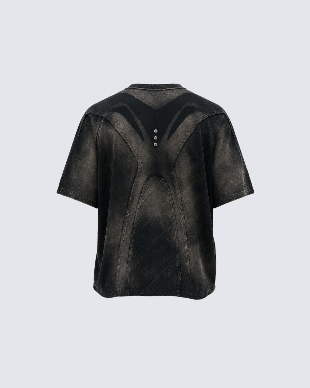 Retro Slob Style Structured Distressed T-Shirt