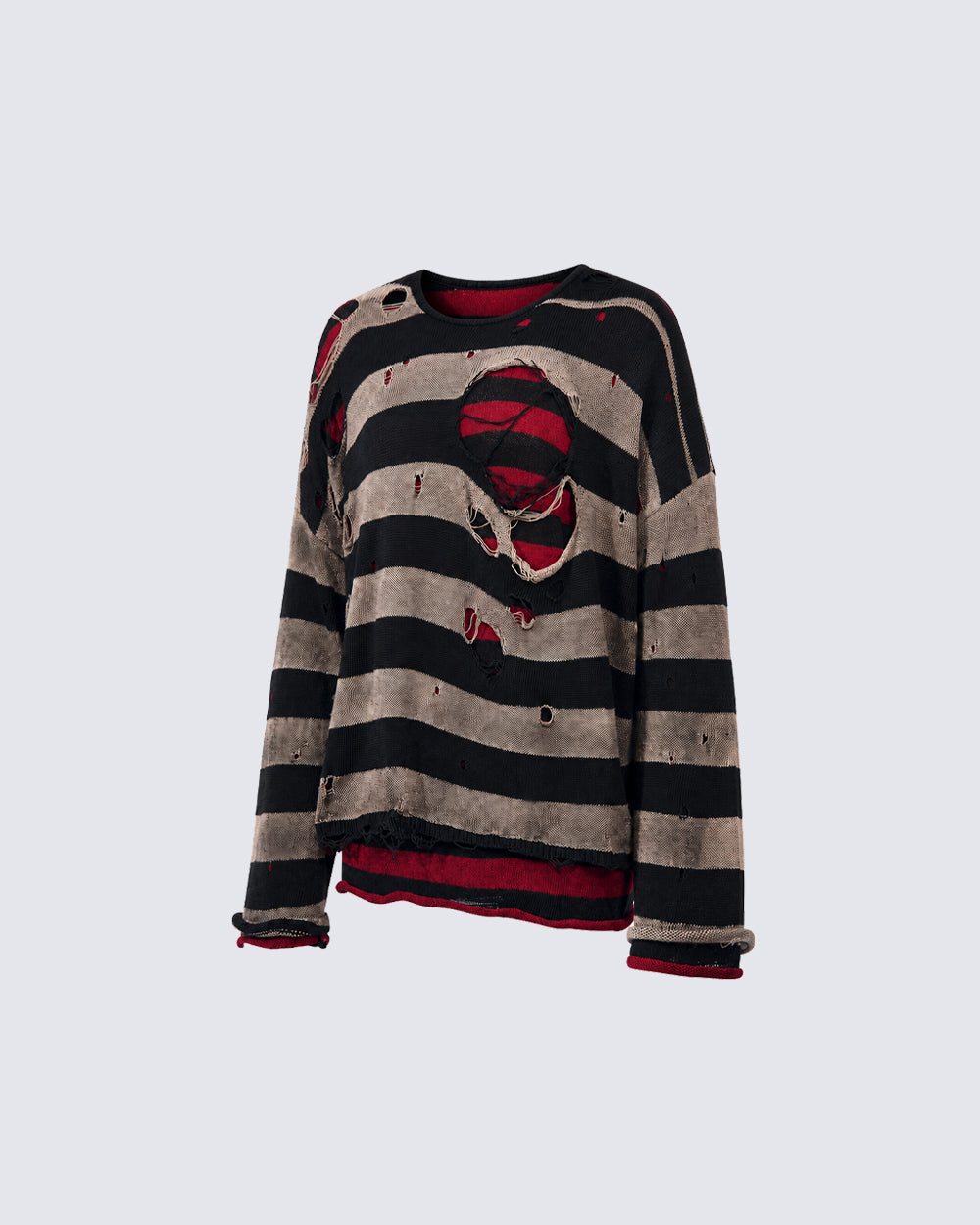 American Street Style Striped Long-Sleeved T-Shirt