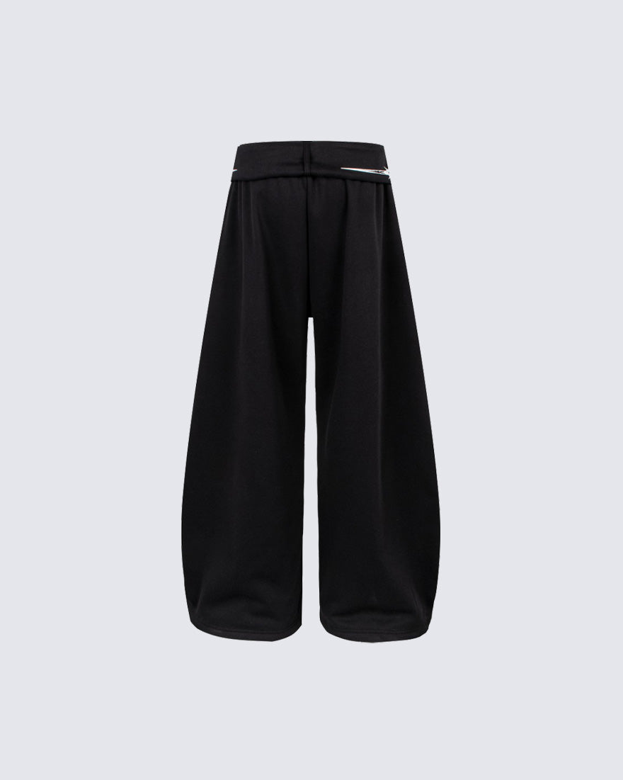 American High-Street Gothic Pattern Wide-Leg Sweatpants