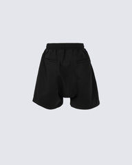 Minimal Zipper Detail Street Shorts