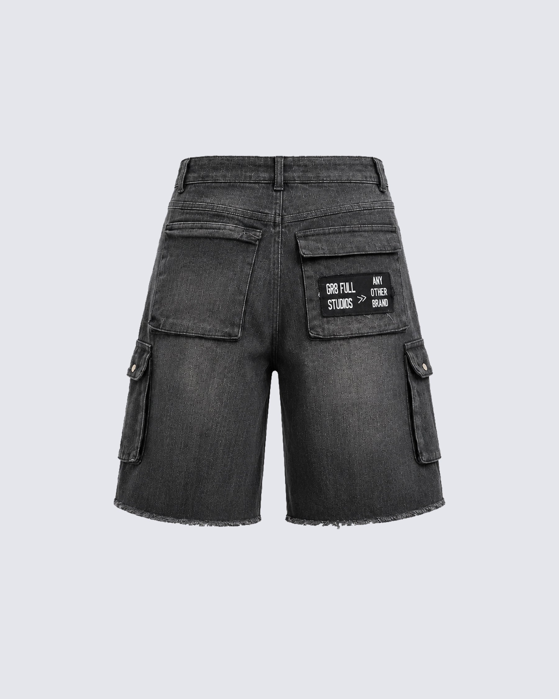 American-Style Distressed Hip-Hop High Street Pocket Shorts