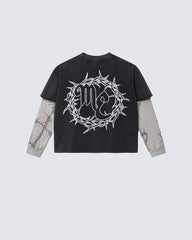 Vintage Thorn Graphic Layered Tee