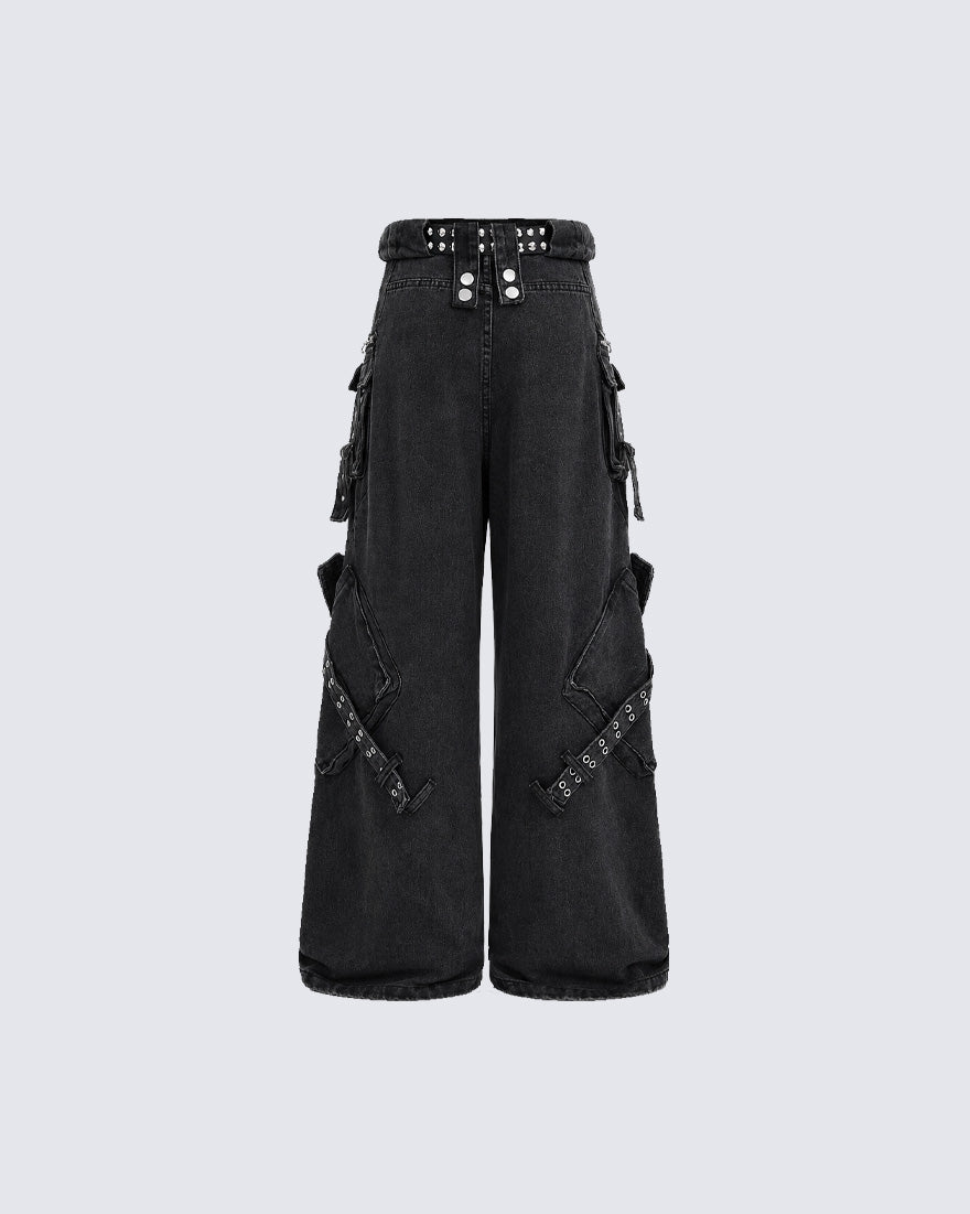 American-Style Multi-Pocket Loose-Fitting Cargo Pants