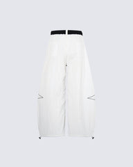 American-Style Minimalist Striped Casual Pants