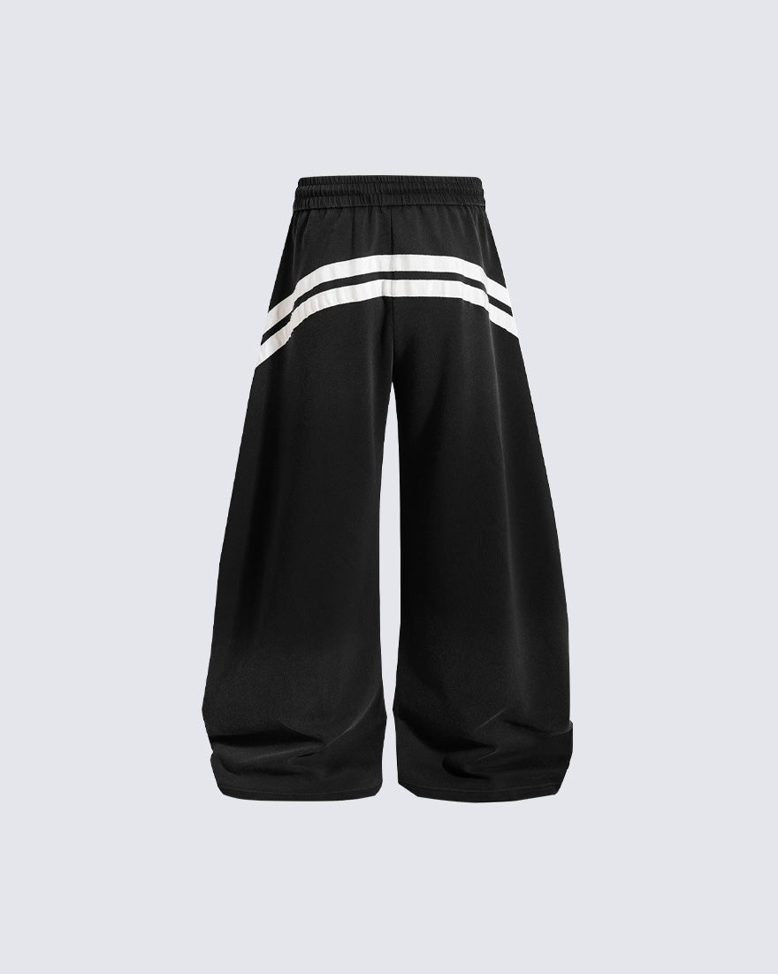 Retro Casual Versatile Striped Trousers