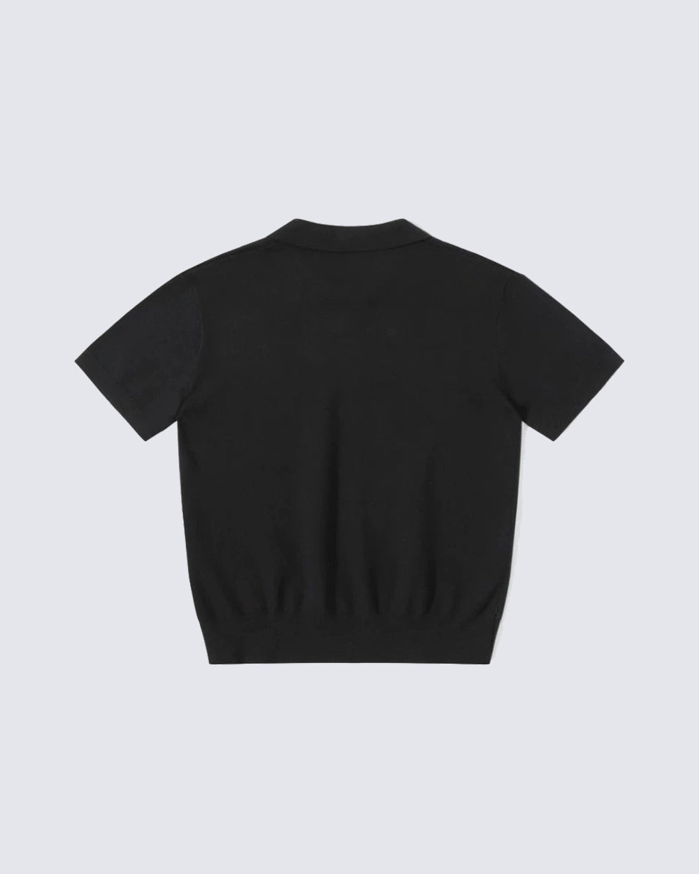American Street Style Retro Pegasus Print Polo Collar Top