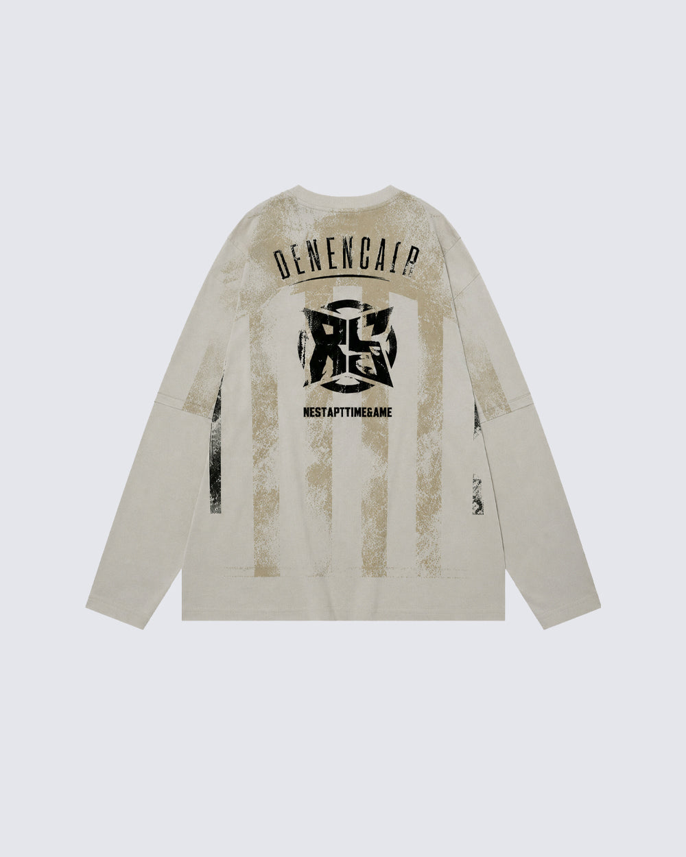 Gothic Long-Sleeve Street Jersey With Graphic Print