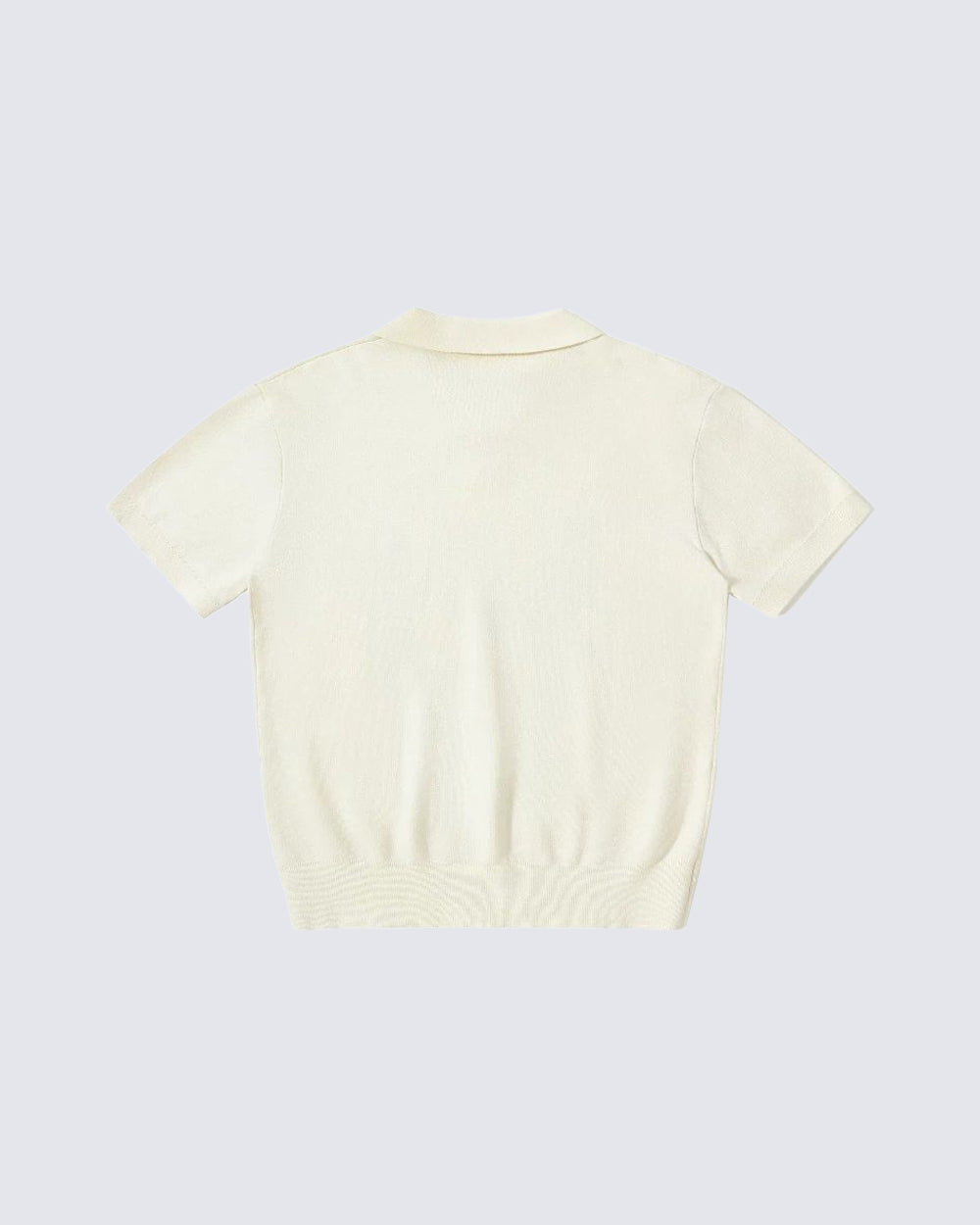American Street Style Retro Pegasus Print Polo Collar Top