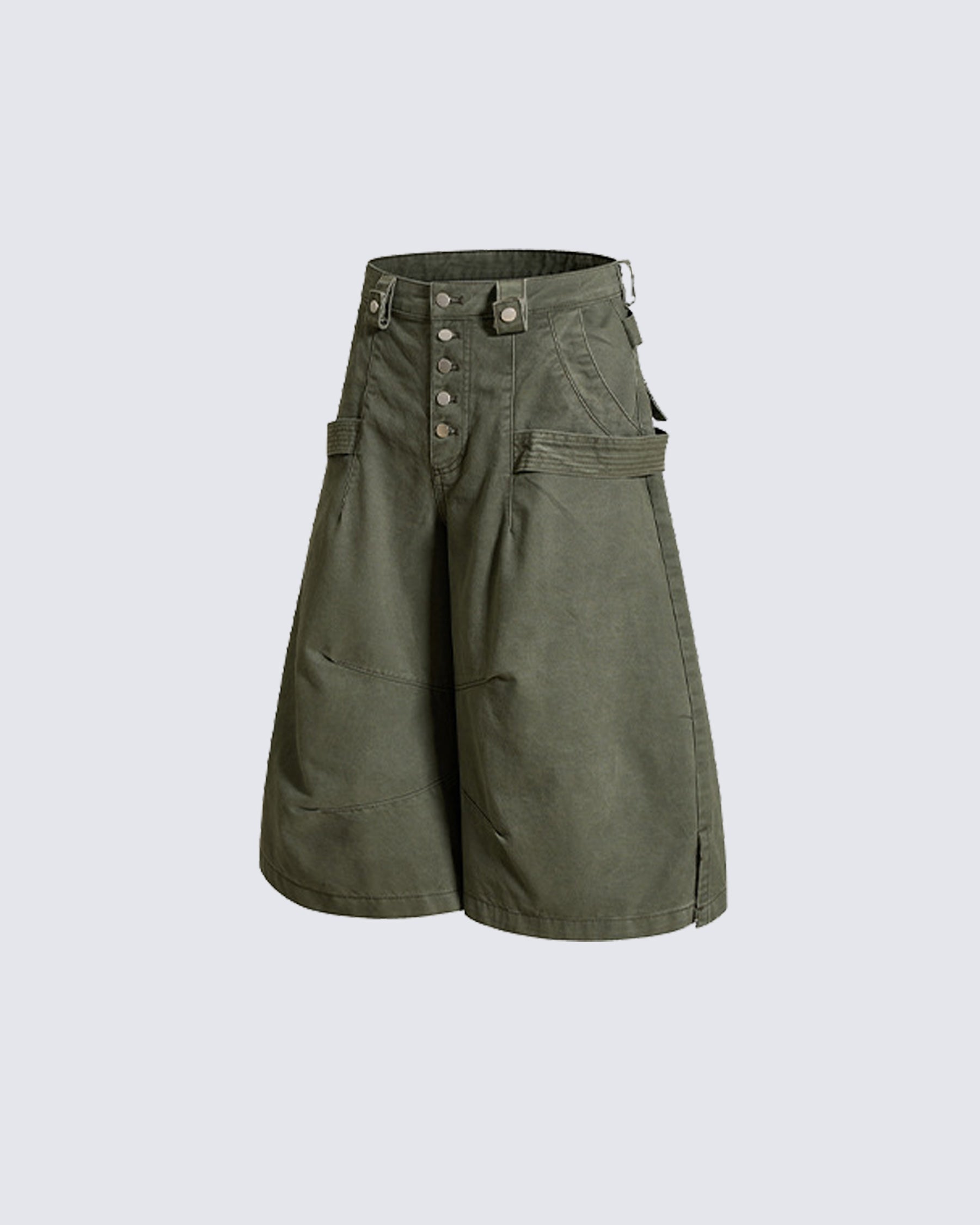 American Retro High-Street Workwear Shorts