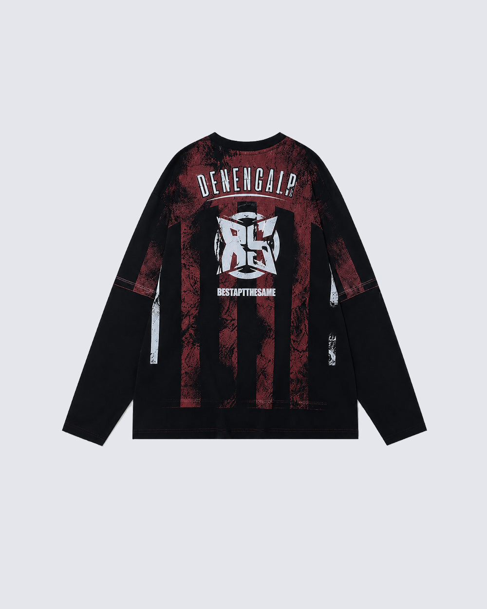 Gothic Long-Sleeve Street Jersey With Graphic Print