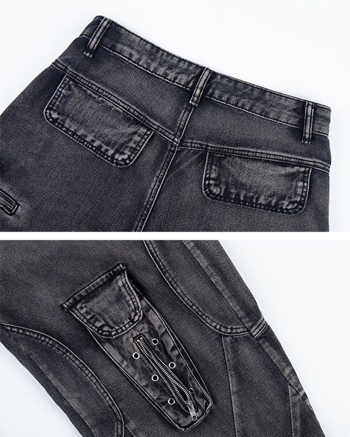 American Vintage Street Multi-Pocket Cargo Denim