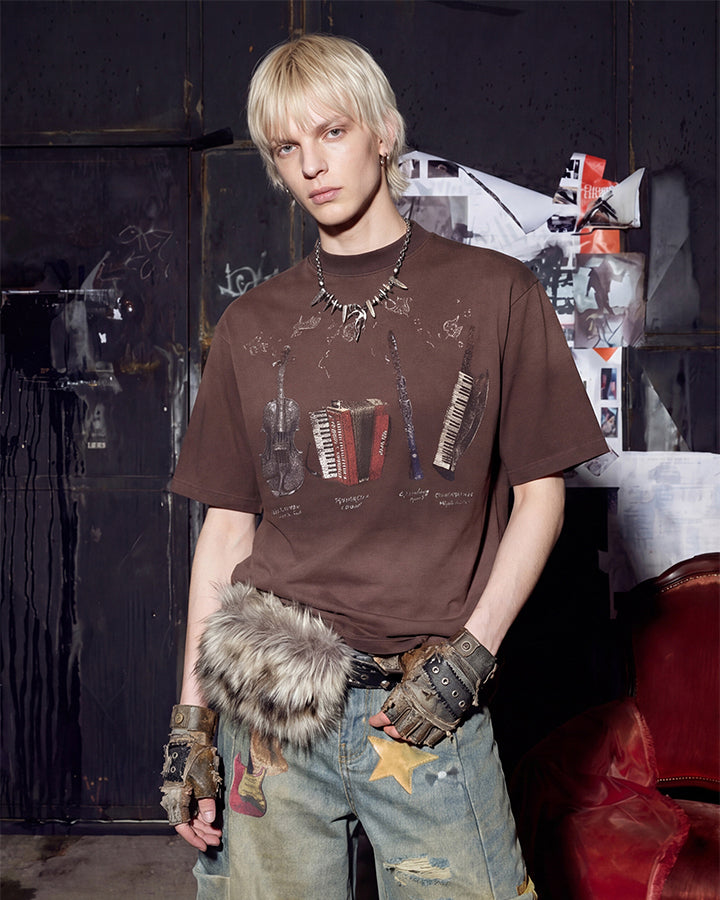 Wasteland Washed Heavyweight T-Shirt New