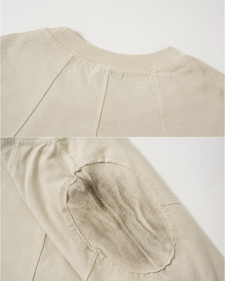 Vintage Spray-Print Distressed Studded New Tee