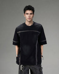 American Utility Contrast Panel Boxy New Tee
