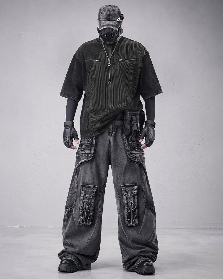 American Vintage Street Multi-Pocket Cargo Denim