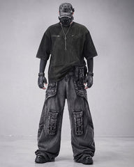 American Vintage Street Multi-Pocket Cargo Denim