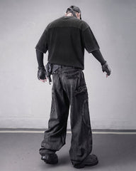 American Vintage Street Multi-Pocket Cargo Denim