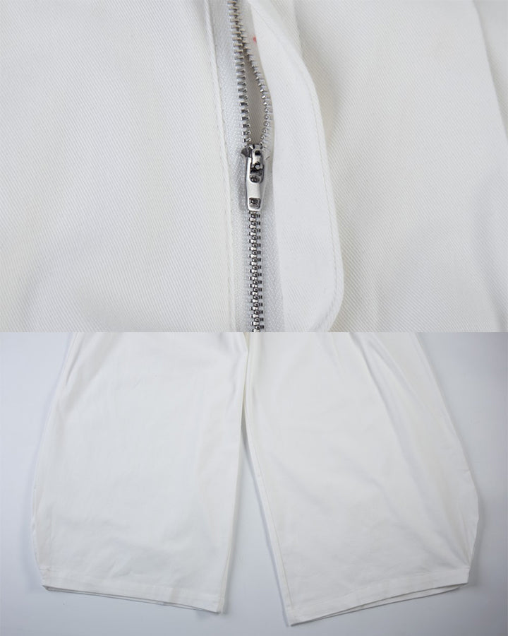 Detachable Back-Flap Wide-Leg Cargo Pants